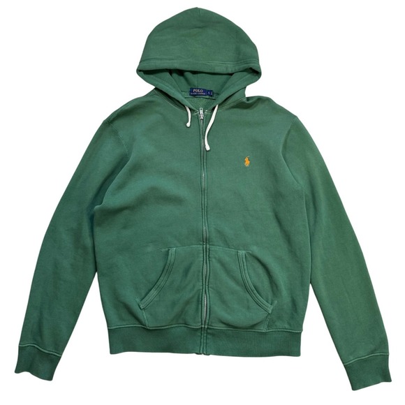 Polo Ralph Lauren Other - POLO RALPH LAUREN Men's Green Hoodie Full Zip Sweatshirt Size Large Preppy EUC